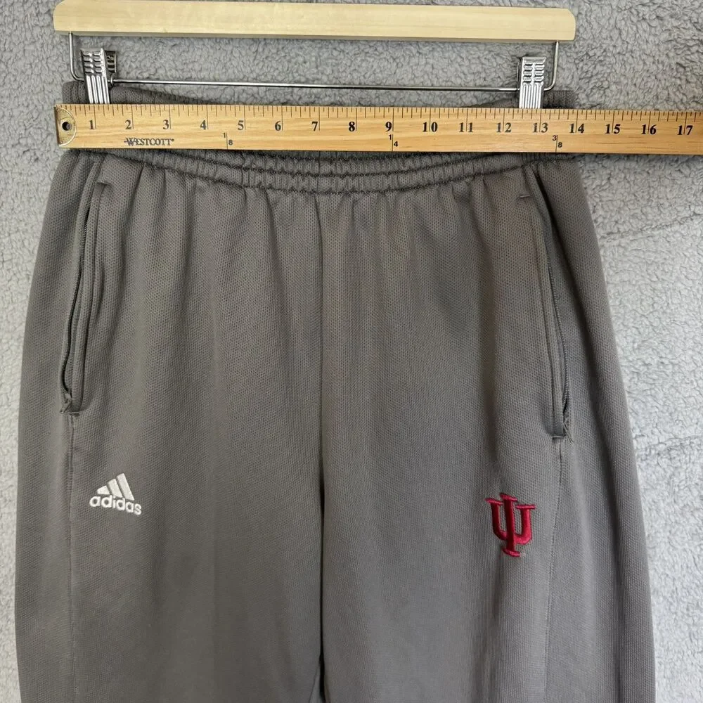 Adidas Indiana Hoosiers‎ Sweatpants Mens M Grey Fleece Drawstring